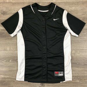 Nike Team Softball Jersey Blank Full Button Shirt